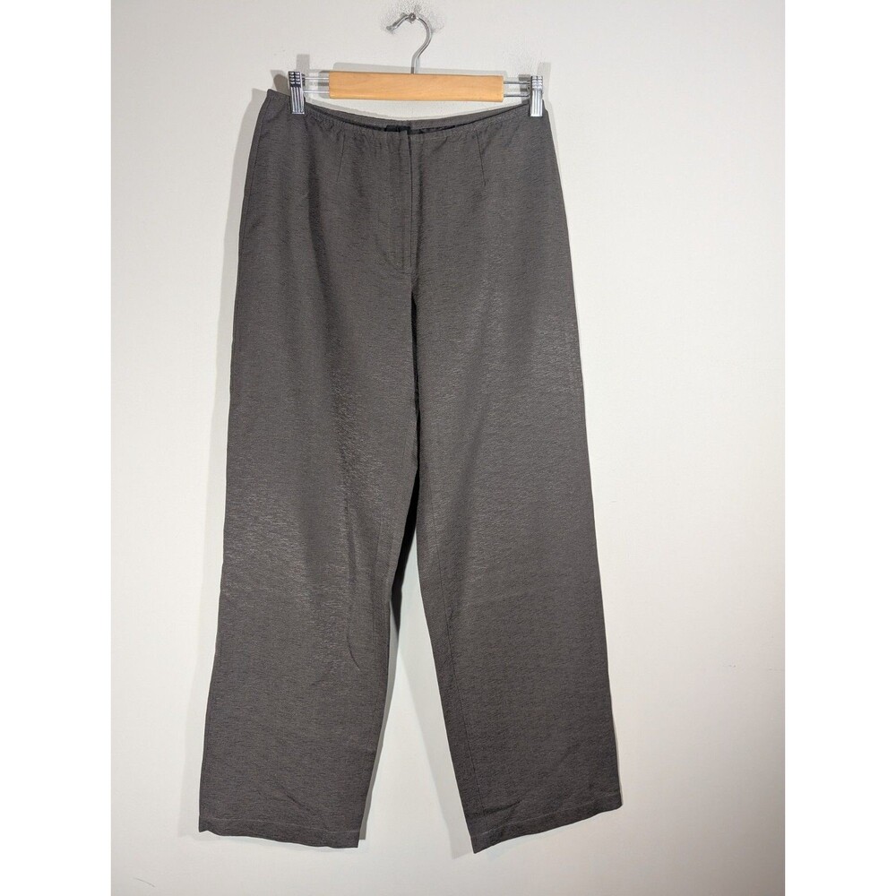 Eileen Fisher Womens 100% Silk Wide Leg Pants Sz S Lagenlook Mori Kei Boho Chic